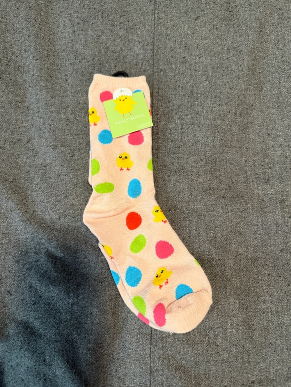 Easter chick socks, NWT, 9-11